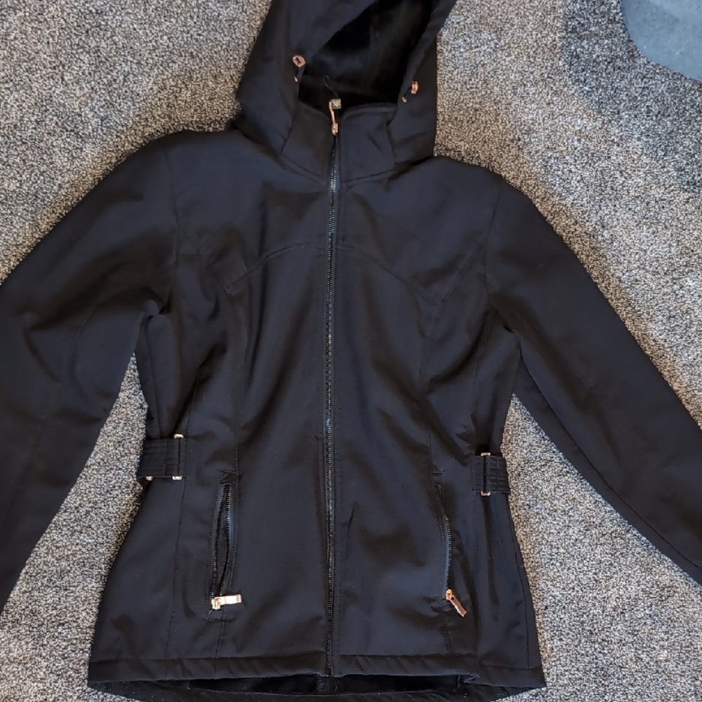 Women's Black Hooded Jacket